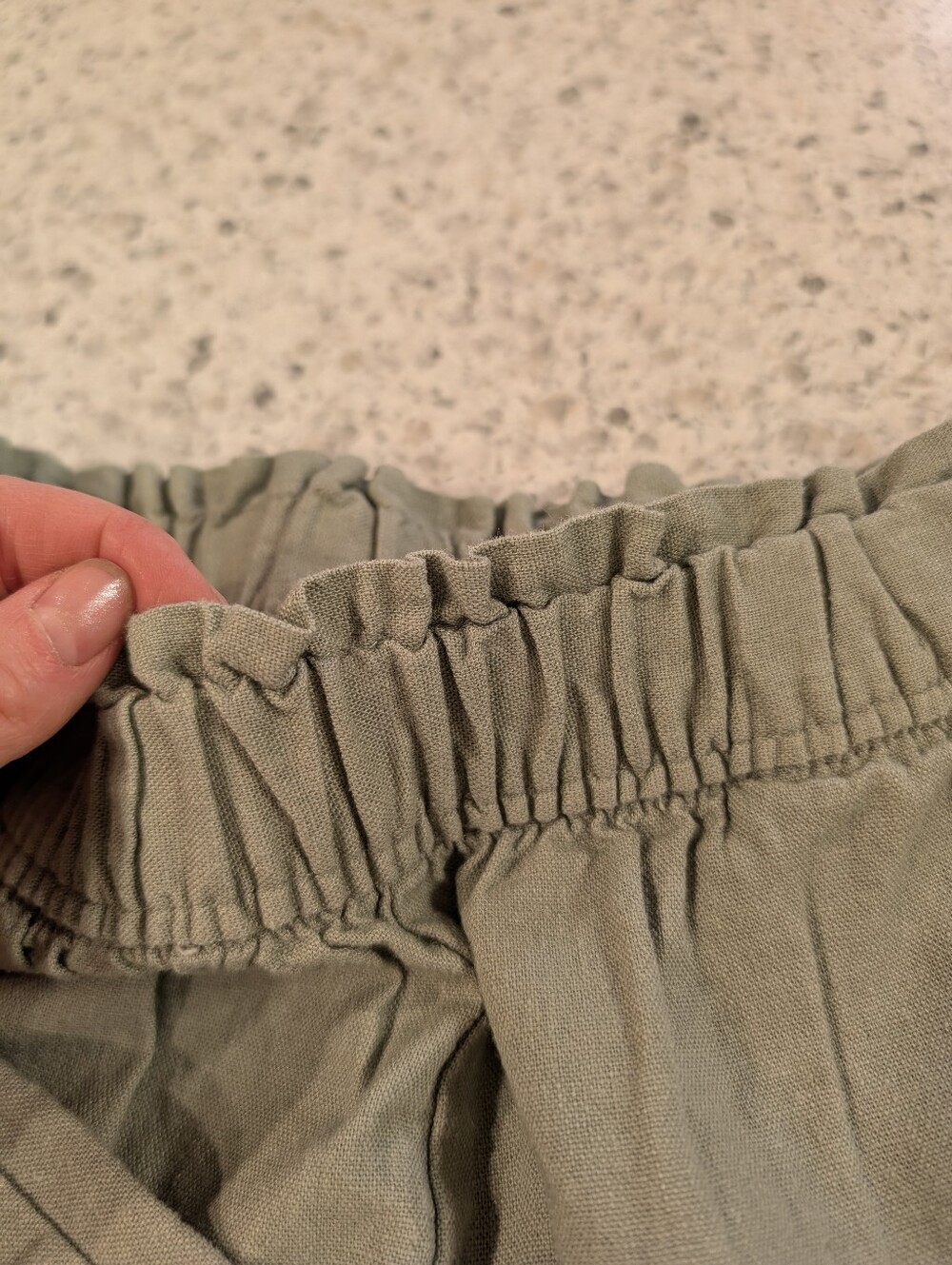 Women's Wide-Leg Pull-On Pants in Sage Green - Picture 10 of 16